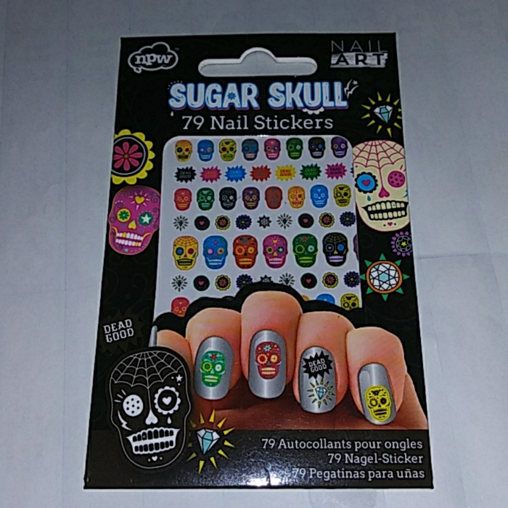 79 SUGAR SKULL nail stickers/nail art